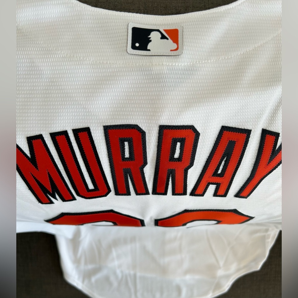 Nike Authentic Baltimore Orioles Eddie Murray Baseball White Jersey Men’s Sz: M - Picture 8 of 8